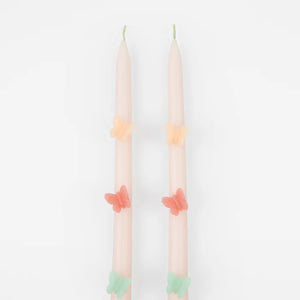 Butterfly Taper Candles (x 2)