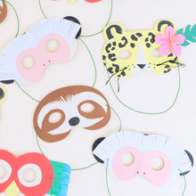 Jungle Jamboree Party Masks (x 8)