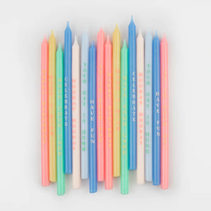 Birthday Phrases Candles (x 16)