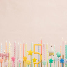 Pastel Patterned Candles (x 16)