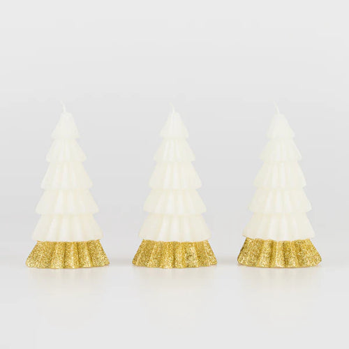 Ivory Tree Candles (x 3)