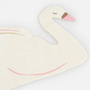 Swan Shaped Napkins (x 16)