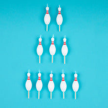 Bowling Pin Candles (x 10)