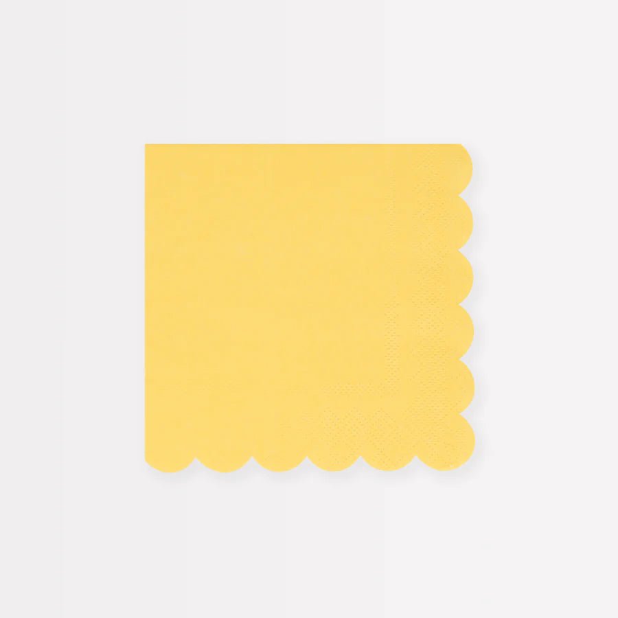 Lemon Sherbet Small Napkins (x 16)