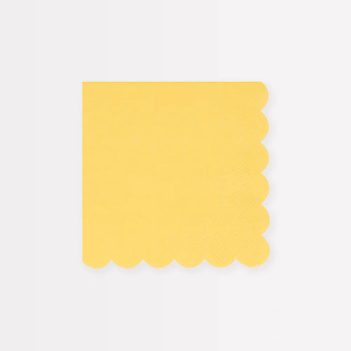 Lemon Sherbet Small Napkins (x 16)