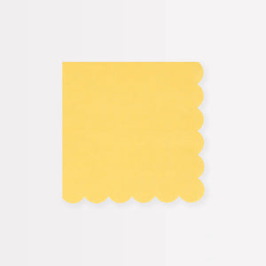 Lemon Sherbet Small Napkins (x 16)