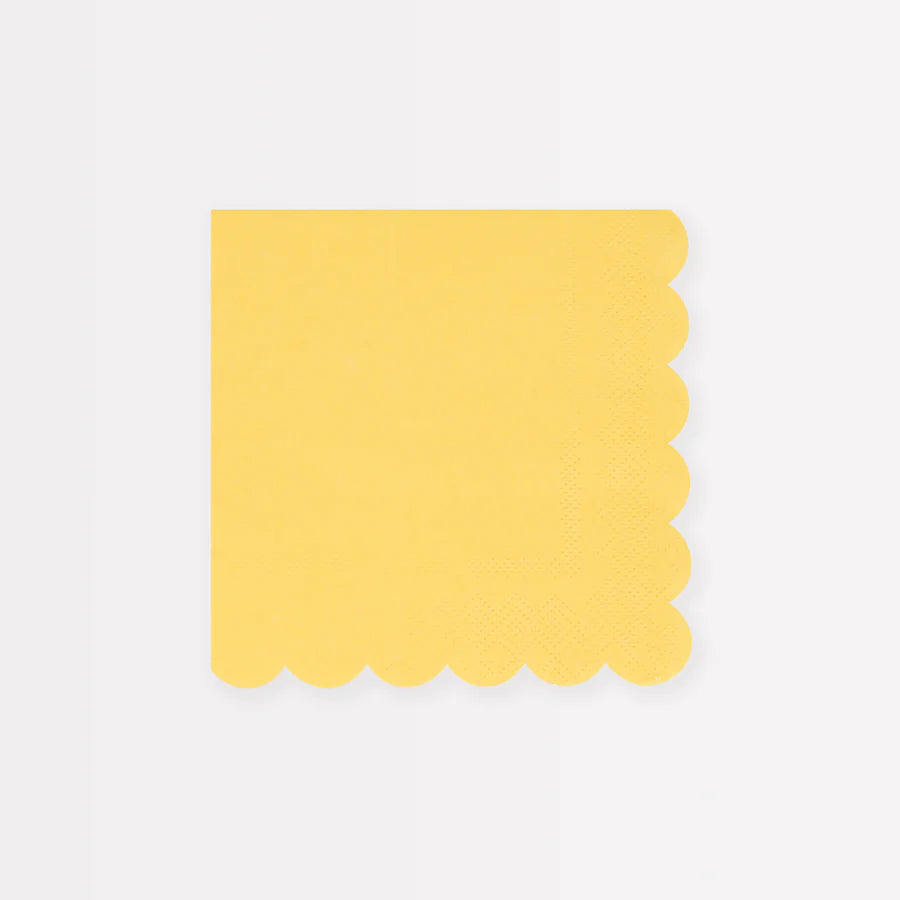 Lemon Sherbet Small Napkins (x 16)