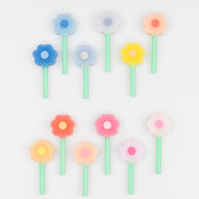 Rainbow Daisy Candles (x 12)