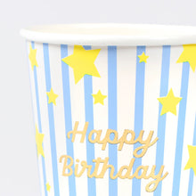 Bright Star Happy Birthday Cups (x 8)