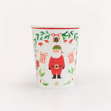 Foliage Santa Patterned Cups
