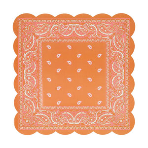 Western Bandana Square Plates (x 8)