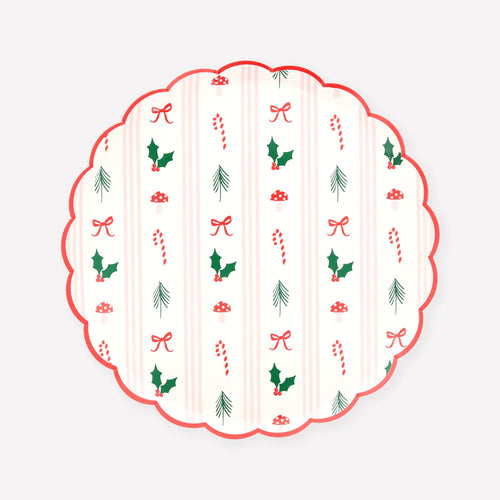 Festive Icon Stripes Side Plates