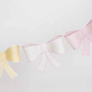 3D Paper Bow Garland