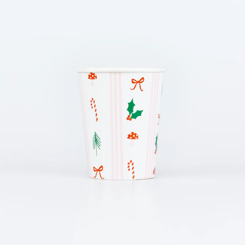 Festive Icon Stripes Cups