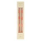 Pink Flower Taper Candles (x 2)