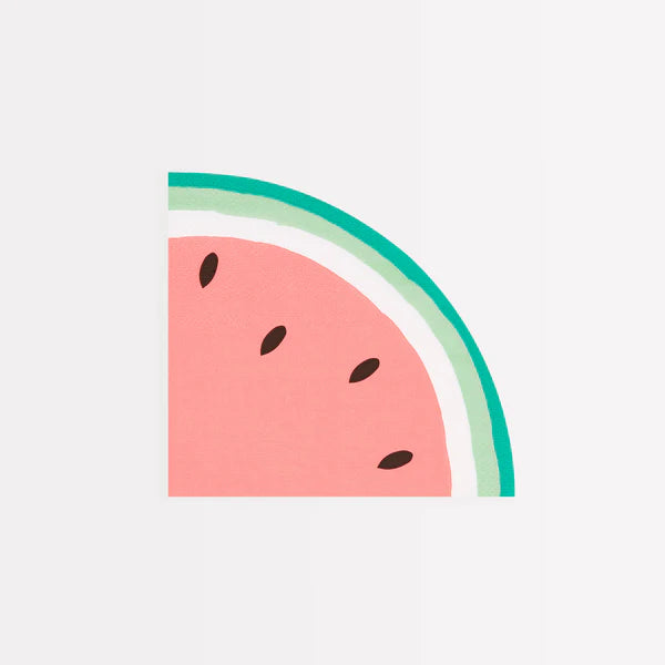 Watermelon Slice Napkins (x 16)