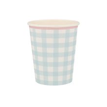 Gingham Cups (x 12)