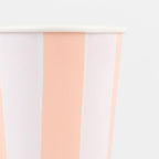 Pastel Stripe Cups (x 8)