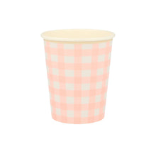Gingham Cups (x 12)