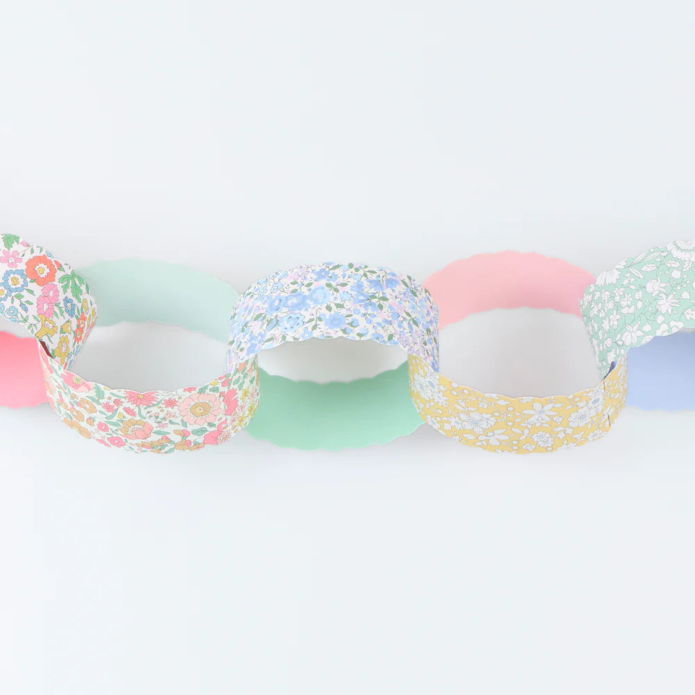 Meri Meri x Liberty Scalloped Paper Chains Set