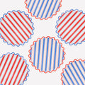 Nautical Striped Side Plates (x 8)