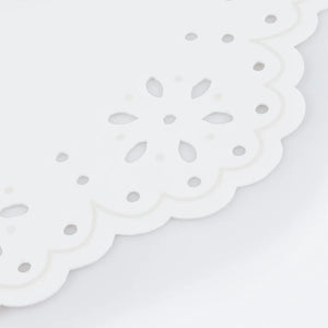 Broderie Anglaise Lace White Small Napkins (x 16)