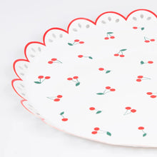 Cherry Pattern Dinner Plates (x 8)