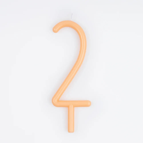 Slim Number 2 Candle