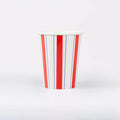 Nautical Striped Cups (x 8)