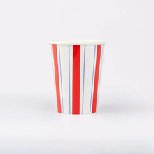 Nautical Striped Cups (x 8)