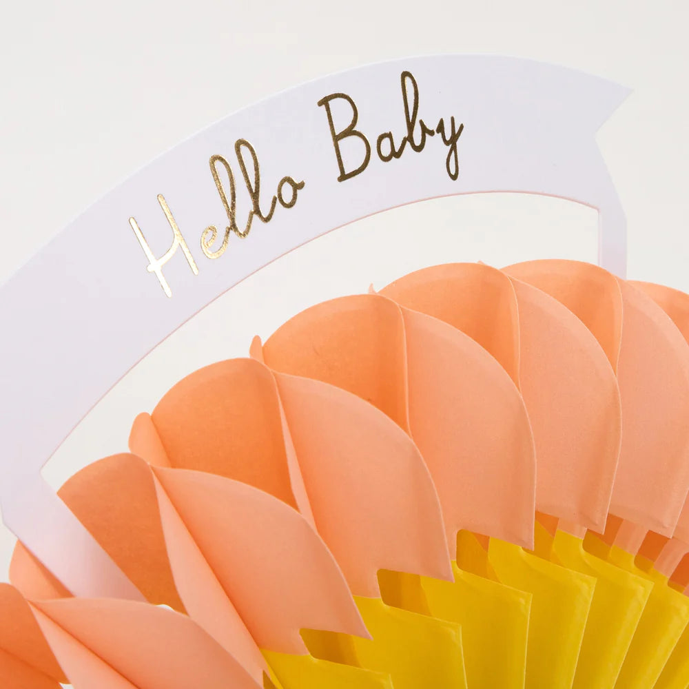 Honeycomb Rainbow Baby Card