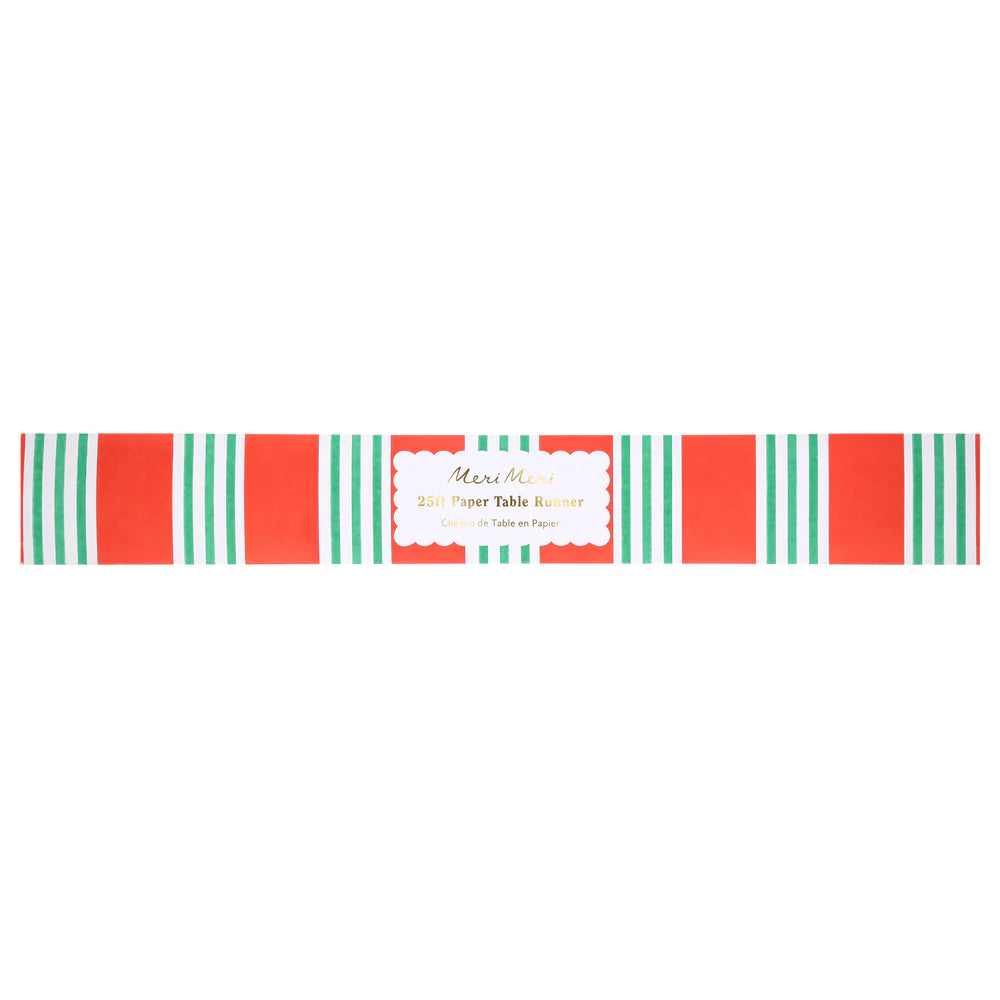 Festive Stripe Table Runner
