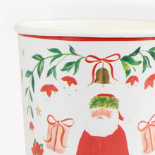 Foliage Santa Patterned Cups