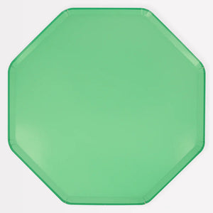 Emerald Green Dinner Plates (x 8)