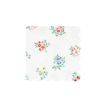 Ditsy Posy Scalloped Small Napkins (x 16)