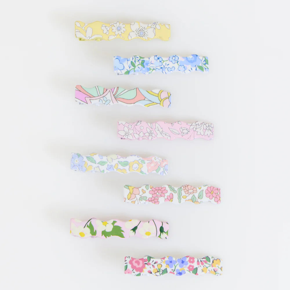 Meri Meri x Liberty Wavy Hair Clips (x 8)