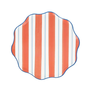 Preppy Stripe Side Plates (x 8)