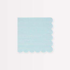 Summer Sky Blue Small Napkins (x 16)