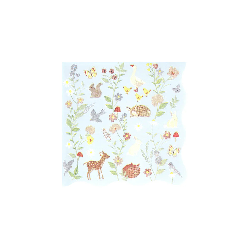 Little Animals Small Napkins (x 16)
