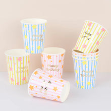 Bright Star Happy Birthday Cups (x 8)