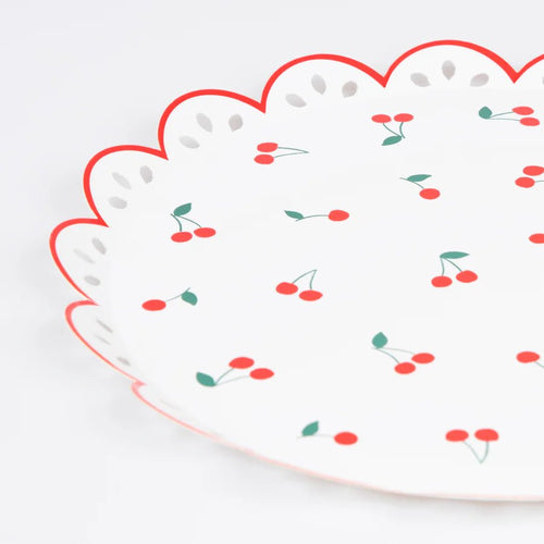 Cherry Pattern Side Plates (x 8)