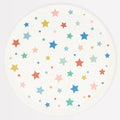 Star Pattern Recycled Plastic Large Plates (x 6)