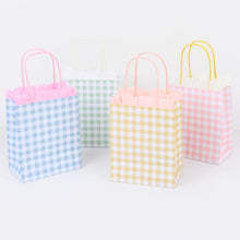 Gingham Fringe Party Bags (x 8)