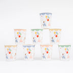 Animal Friends Cups (x 8)