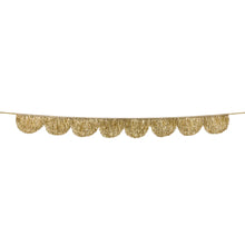 Gold Tinsel Scallop Garland