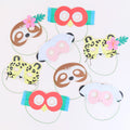 Jungle Jamboree Party Masks (x 8)