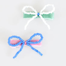 Beaded Bow Hair Clips (x 5)