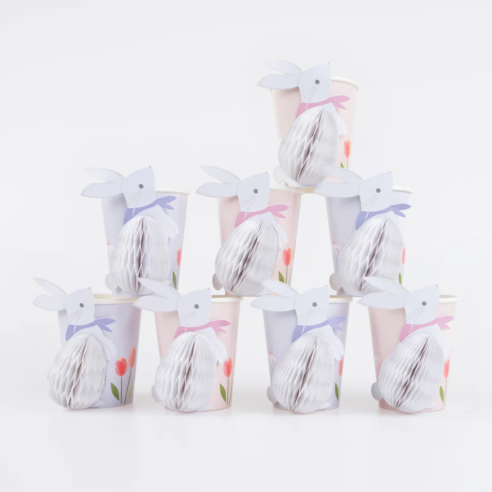 Honeycomb Bunny Cups (x 8)