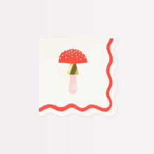 Merry Mushrooms small napkins