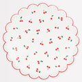 Cherry Pattern Dinner Plates (x 8)